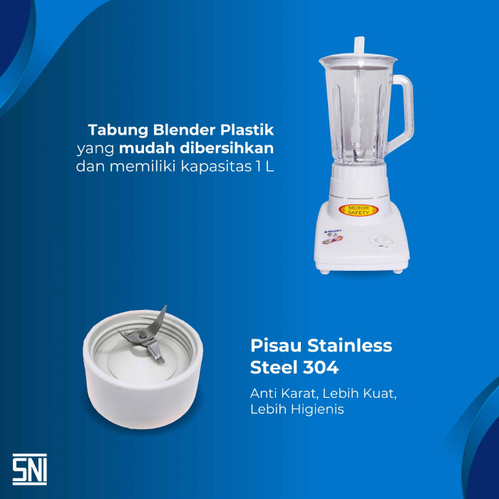 Miyako Blender Plastik 1 Liter 2in1 - BL101PL | BL-101 PL